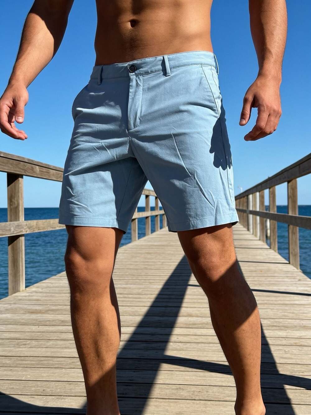 Tommy Bahama Men's Performance Chino Shorts Blue 36x10